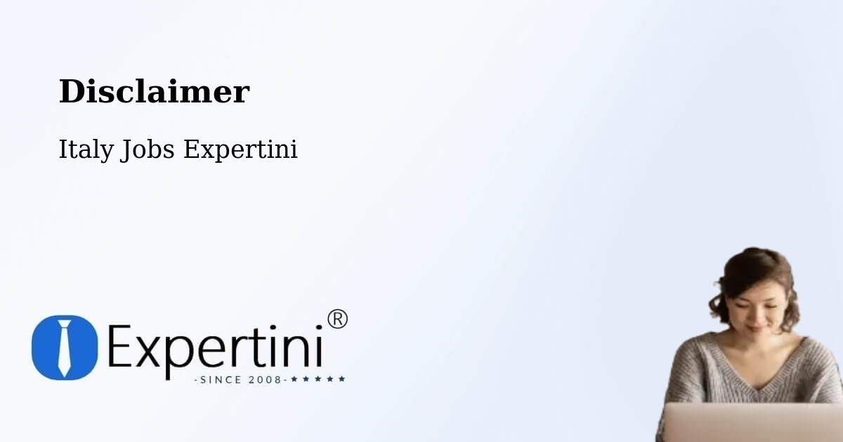 Disclaimer – Sorbolo - Italy Jobs Expertini
